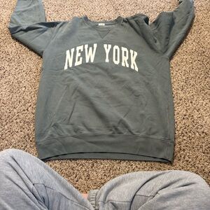 Brandy Melville Gray 'New York' Sweater